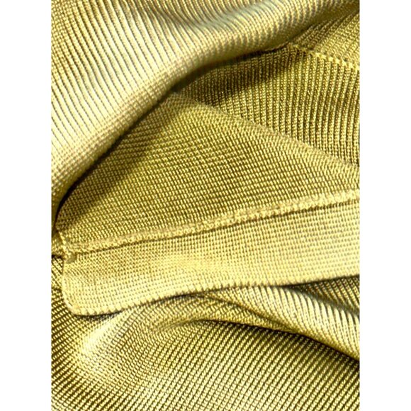 Dana Buchman Petite Medium Green All Silk Collared Sweater Quiet Luxury Chic Top - Picture 8 of 10